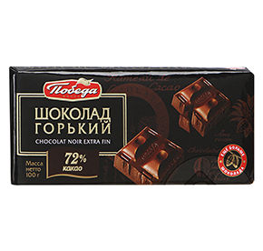 Ш-д , "Горький 72% какао", 100г /20