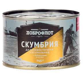 Скумбрия атл. нат. НДМ б№6 245г. ЛВК ДОБРОФЛОТ *48