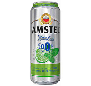 Amstel 0,0% alc Natur lime безалкогольное 430мл
