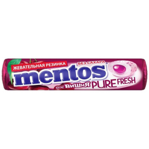 Жевательная резинка Mentos Pure Fresh со вкусом вишни, 15,5 г