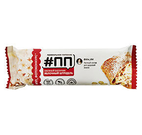 Батончик овсян. Яблочный штрудель м/у 50г Полезные продукты 