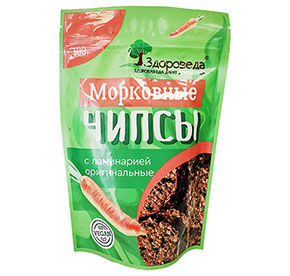 Чипсы Здороведа морковные с ламинарией оригинальные 100гр