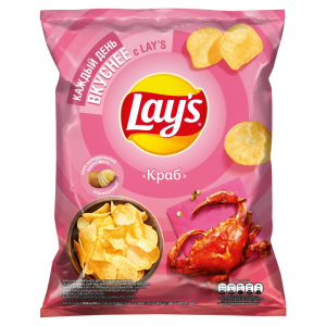 Чипсы 140 гр Lay's Краб м/уп