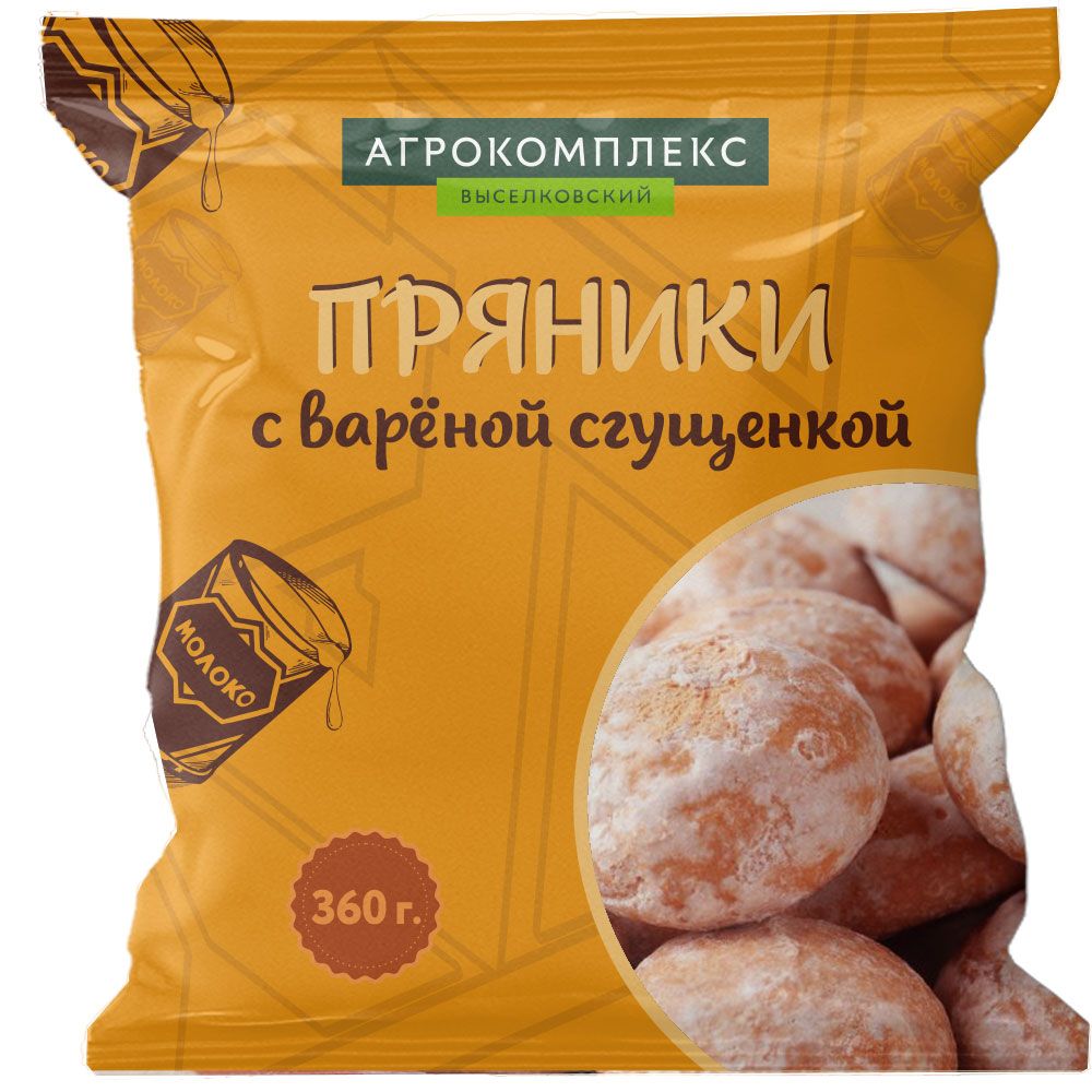 Пряники начинкой Вареная сгущенка Агрокомплекс 360гр 84₽
