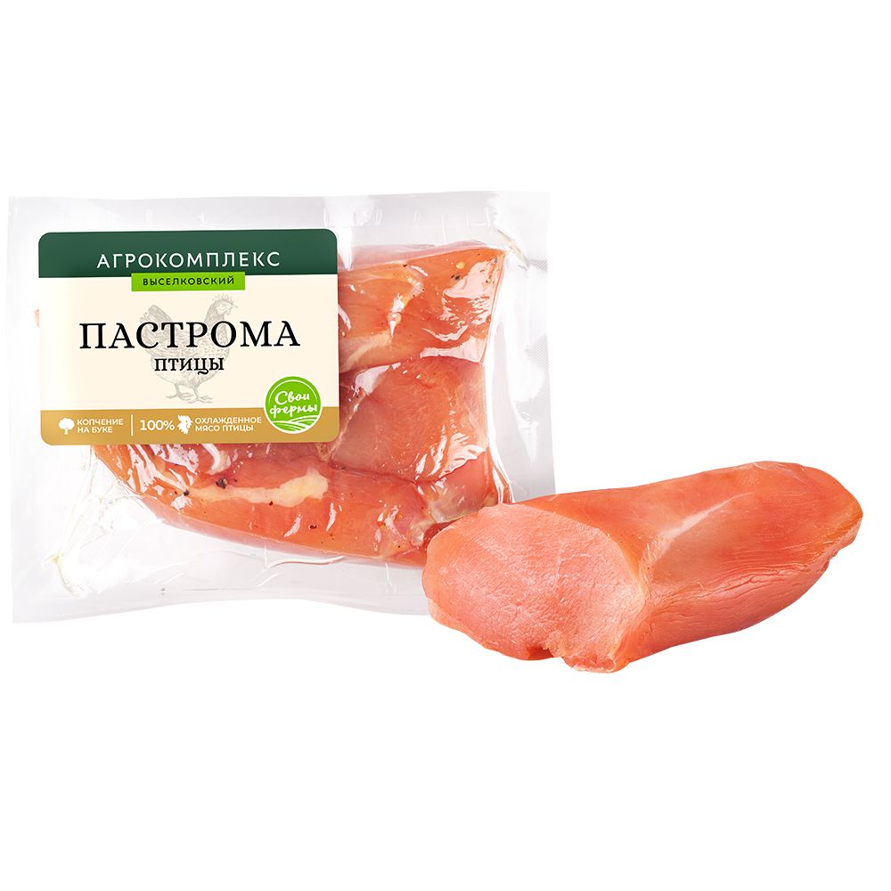 Пастрома из мяса птицы сырокопсченая 1 кг Агрокомплекс 1350₽