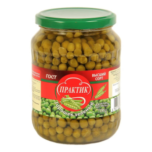 Зелёный горошек 700 гр Практик твист ГОСТ ВС ст/б