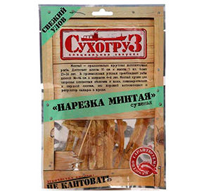 Нарезка минтая 70 г Сухогруз сушеная солёная м/уп