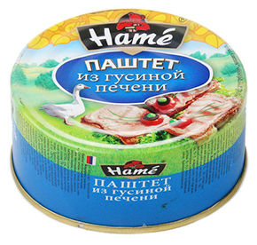 Паштет 250 г НАМЕ из гусиной печени ключ ж/б