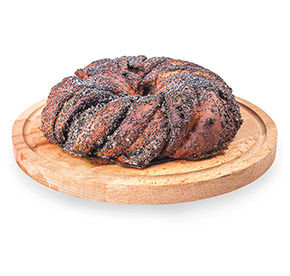 Плетенка "Маковая" изд.сдобное из пш. муки 0,3 кг