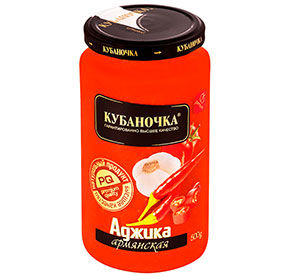 Аджика 0,5 кг Кубаночка армянская ст/бан