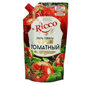 Кетчуп Mr.Ricco томатный д/п 350мл