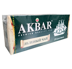 Чай Акбар Корабль Грин чай мелкий 25пак
