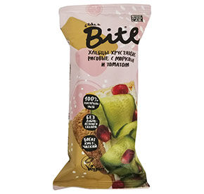 Хлебцы рисовые с морковью и томатом Bite 30гр