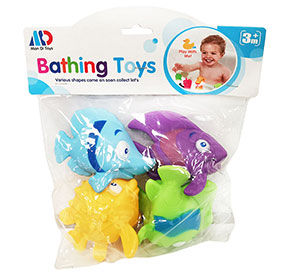 Набор резиновых игрушек Рыбки к.уп