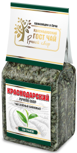 Чай зеленый жасмин 100гр Краснодарский Ручной Сбор м/уп