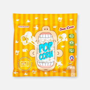 Зерно кукурузы Sun Corn для СВЧ со вкусом сыра 100 гр флоупак