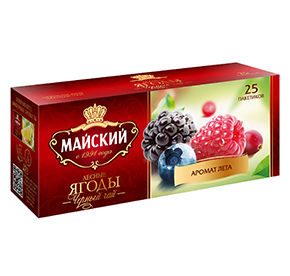 Чай черный Майский Лесные Ягоды 25 пакетов