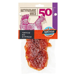 МЯСНОЙ ПРОДУКТ Мясные чипсы 50гр из Курицы