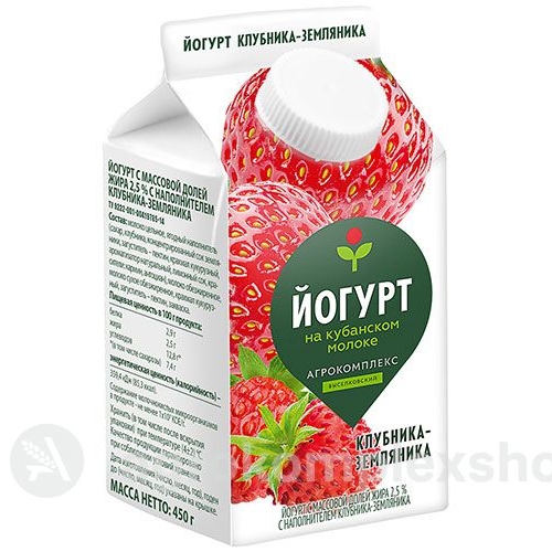 Йогурт клубника-земляника 1,5% 450гр