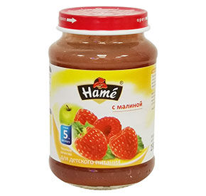 Пюре с малиной Hame 190гр