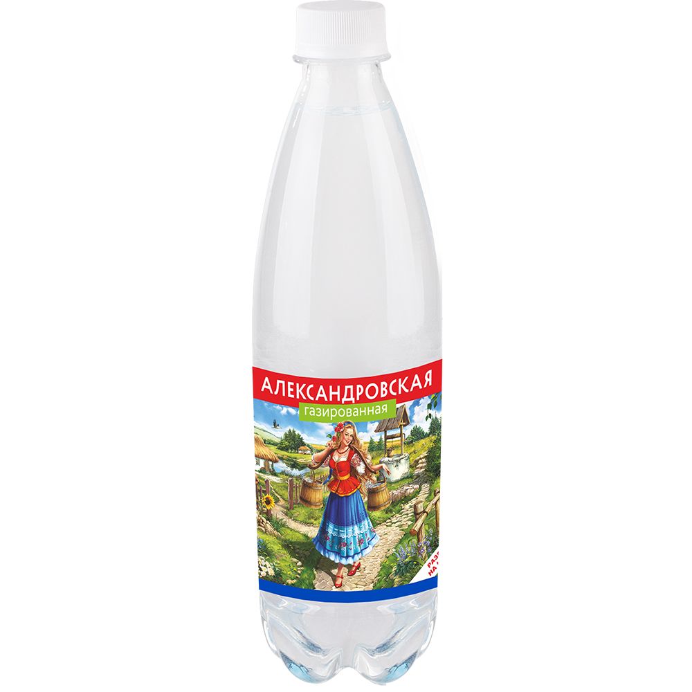 Вода минеральная питьевая газированная Александровская 0,5л
