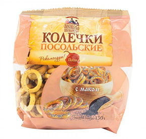 Колечки Посольство вкусной eды Посольские с маком м/уп 130гр