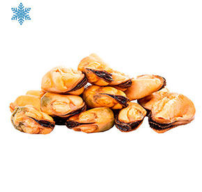 Мидии варено-замороженные 200/300 замороженное 20шт 500гр