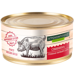 Свинина тушеная первый сорт 325гр