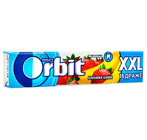 Орбит XXL Клубника-банан жевательная резинка 20,4г