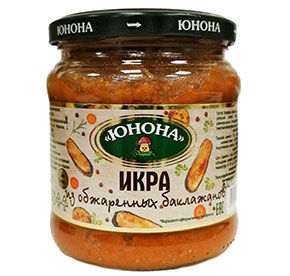 Икра из обжаренных баклажанов Юнона 480гр