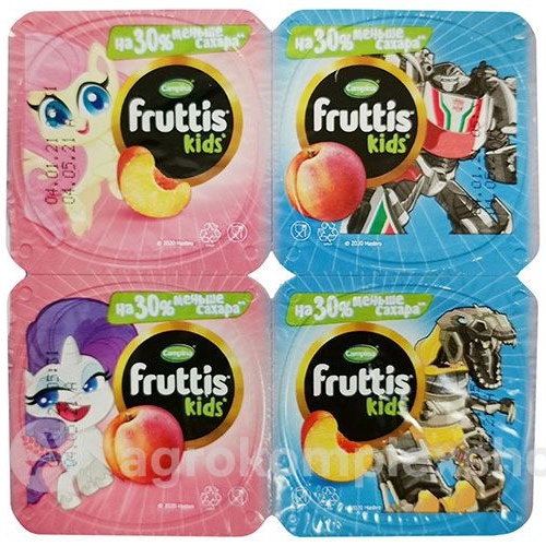 Йогурт Fruttis Hasbro 2% Персик 110гр
