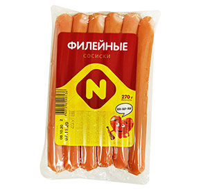 Сосиски Останкино ФИЛЕЙНЫЕ ц/о в/у 270г