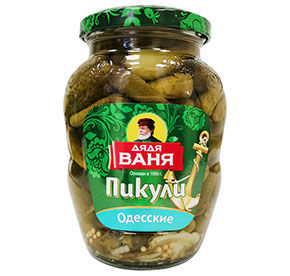 Огурчики ДядяВаня Пикули Одесские с/б 350гр