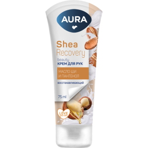 Крем 75 мл AURA BEAUTY для рук восстанавливающий с маслом ши тубе