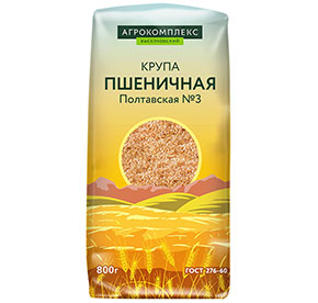 Крупа пшеничная Полтавская №3 ГОСТ 276-60 0,8кг