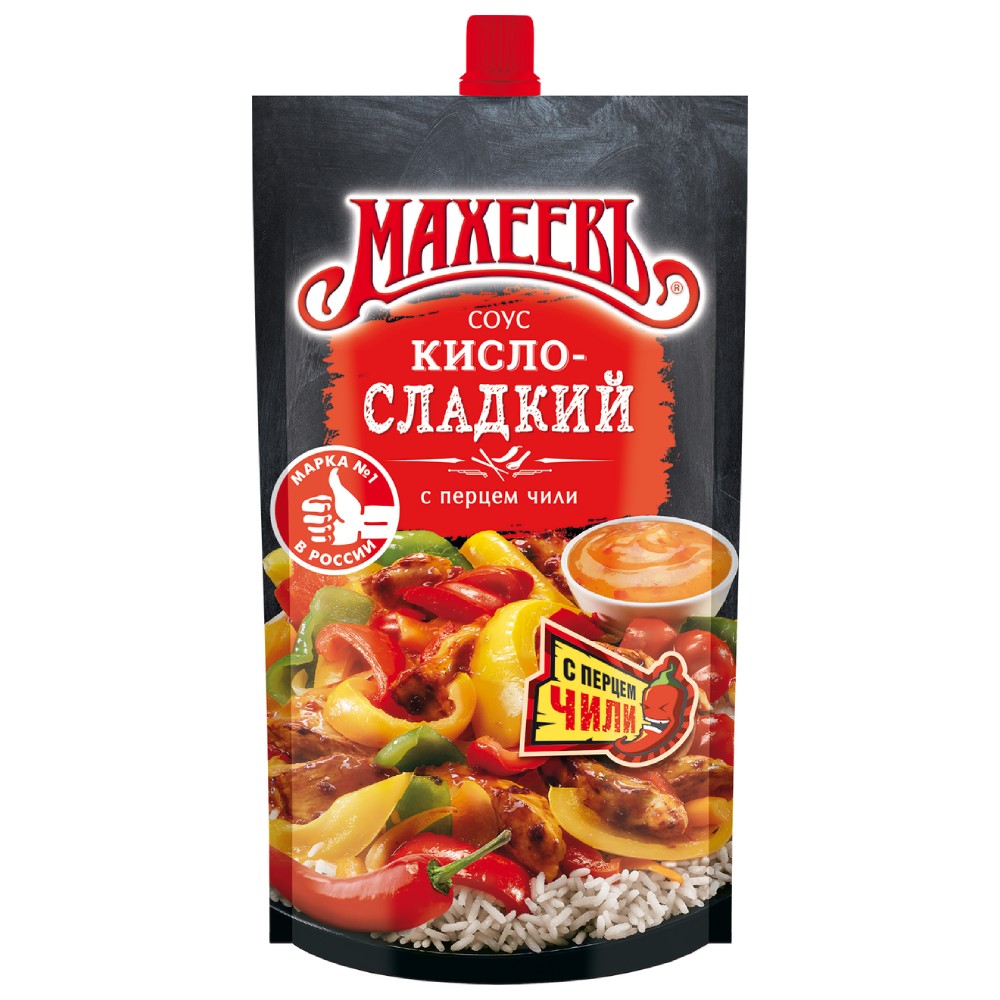 Соус 230 гр Махеевъ Кисло-сладкий с перцем чили дп 112₽