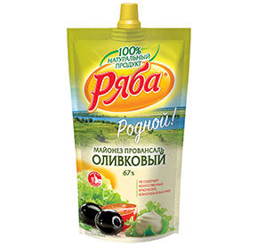 Майонез Ряба Провансаль Оливковый 67% 233г дойпак