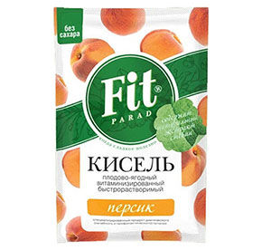 Кисель витаминизированный Персик ФитПарад 30гр