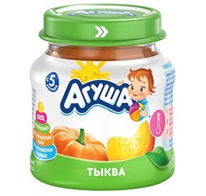 Овощное пюре Агуша Тыква 80гр с/б
