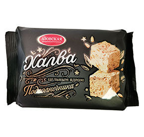 Халва Азовская КФ подсолнечная с ядром подсолнечника 350г м/уп