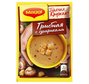 Суп Горячая кружка грибная с сухариками магги 20гр