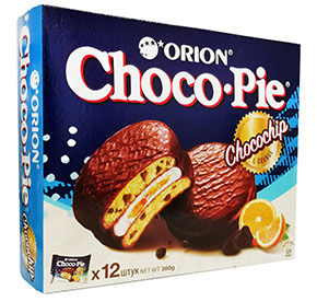 Бисквит Орион Choco Pie Chocochip к/кор 360гр