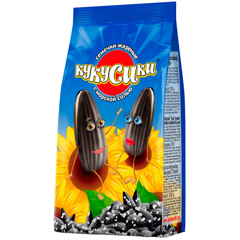 Семечки подсолнечника жареные с морской солью ТЗ Кукусики 200г 132₽