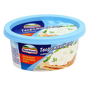 Сыр Хохланд творожный сливочный ванна 220г [м]
