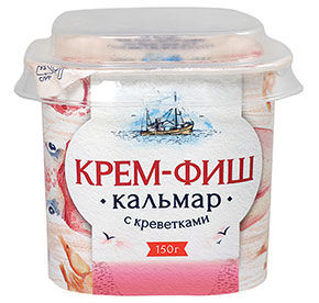 Паста Крем-Фиш Кальмар-креветка 150гр