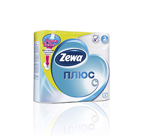 Туалетная Бумага ZEWA двухслойная белая 4рулона