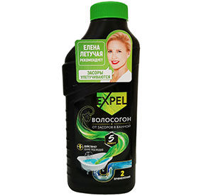 Гель  EXPEL для устранения засоров от волос ВОЛОСОГОН п/б 650мл