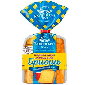 Хлеб Аютинский тостовый Бриошь сливочный нарезной м/у 300гр