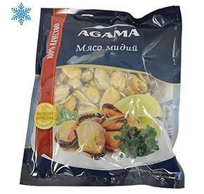 Мясо мидий замороженное Agama 300гр
