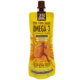 Супер-снек Суперфуд Чиа Омега-3 Ананас+банан 150гр